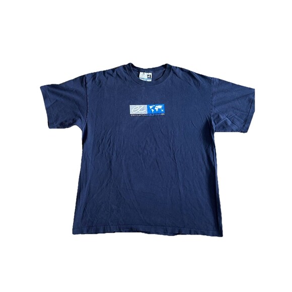 Vintage Y2K Eric Clapton‎ World Tour 2001 T Shirt Size XL NYC Blue Retro - Picture 1 of 6